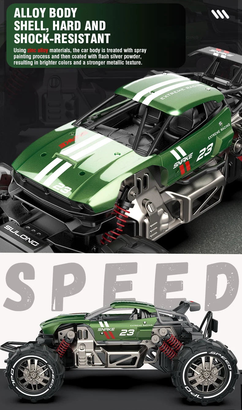 Rc Car 1/14 20Km/h High Speed Remote Control Alloy Car Off Road Crawler Climbing Truck All Terrains Toys Racing Profession Car