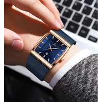 POEDAGAR Luxury Fashion Men Clock Stainless Steel Mesh Date Waterproof Luminous Man Wristwatch Quartz Casual Men's Watches Reloj