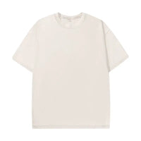 Summer men's washed T-shirt women's cotton loose round neck oversized T-shirt men's Korean Y2k top casual retro