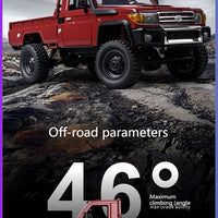 Rc Car MN82 1:12 Retro with LED Lights, Full Scale Analog LC79, Professional Four-wheel Drive Truck, Toy Truck Model RC
