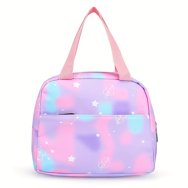 Kawaii Backpack, Tie Dye Cartoon Pattern School Bag with & Pencil Case for School Use