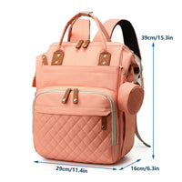 Lamroro Diaper Bag Backpack, Multifunction Travel Back Pack Maternity Changing Bags, Large Capacity, Stylish, Bag for Boys& Girls, Registry Search, Essentials Gifts, with USB Charging Port for Moms Dads